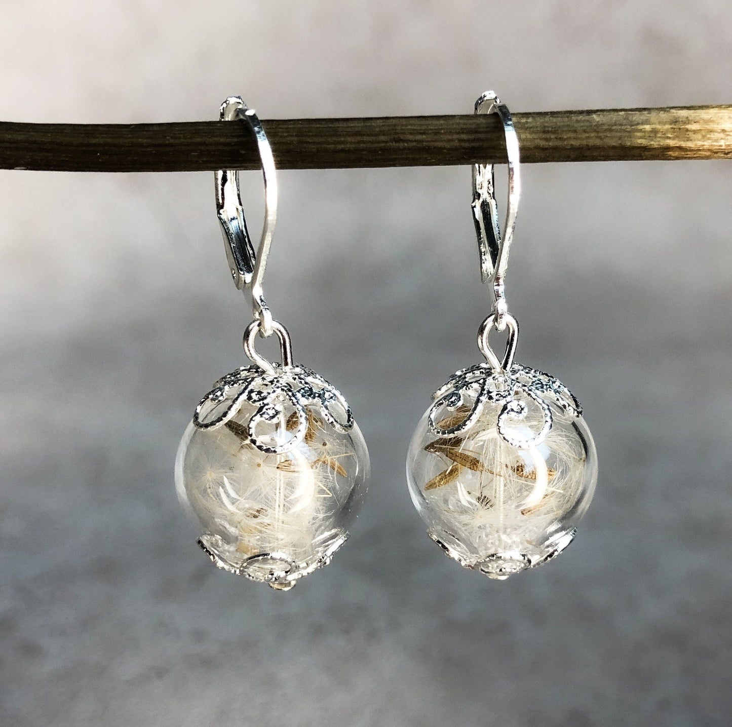 Dandelion Pust Floral Earrings - Elegant Ornament Earrings