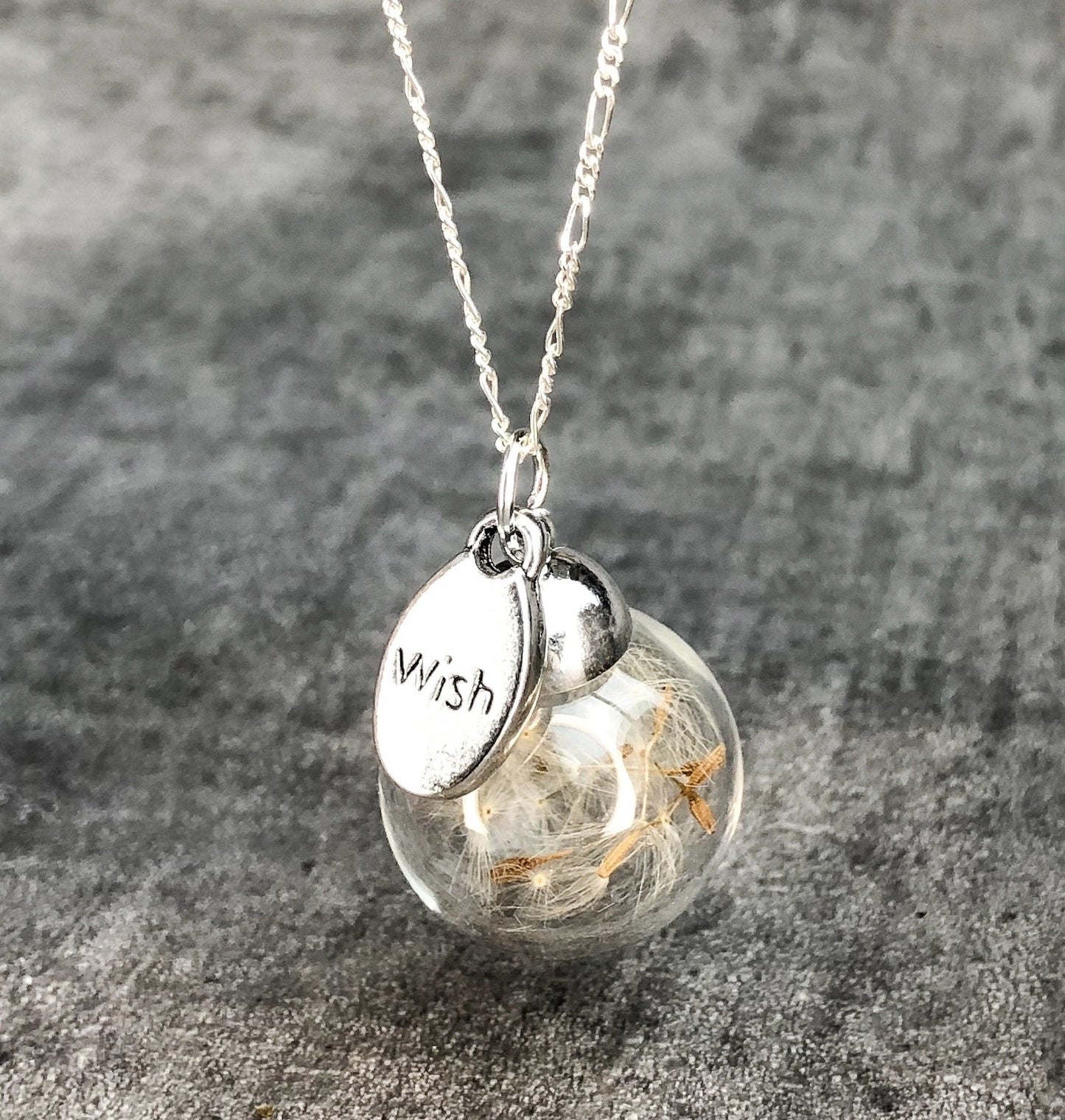 Pustflumen Chain 925 Sterling Silver Wish wish you what terrarium…