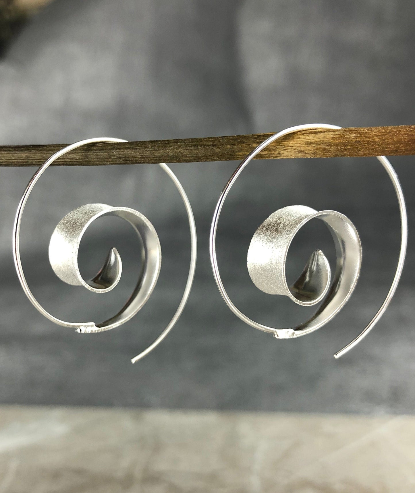 Spiral 925 Sterling Silver Earrings - Boho Tribal Elegant Jewelry — 82