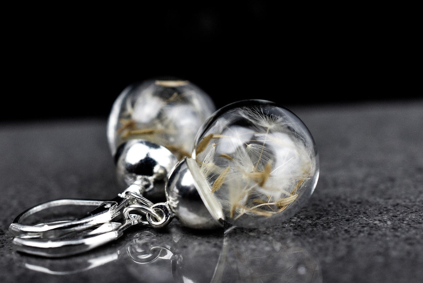 Dandelion Earrings - Wish You Was Earrings - Floral Minimalist…