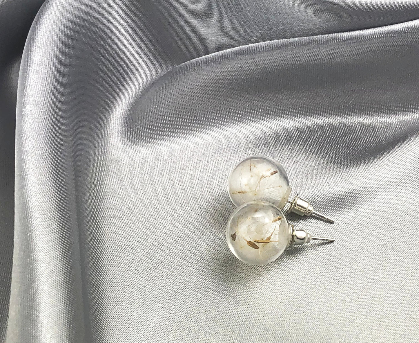 Elegant Dandelion Studs - Terrarium Botanical Nature Jewelry — 40