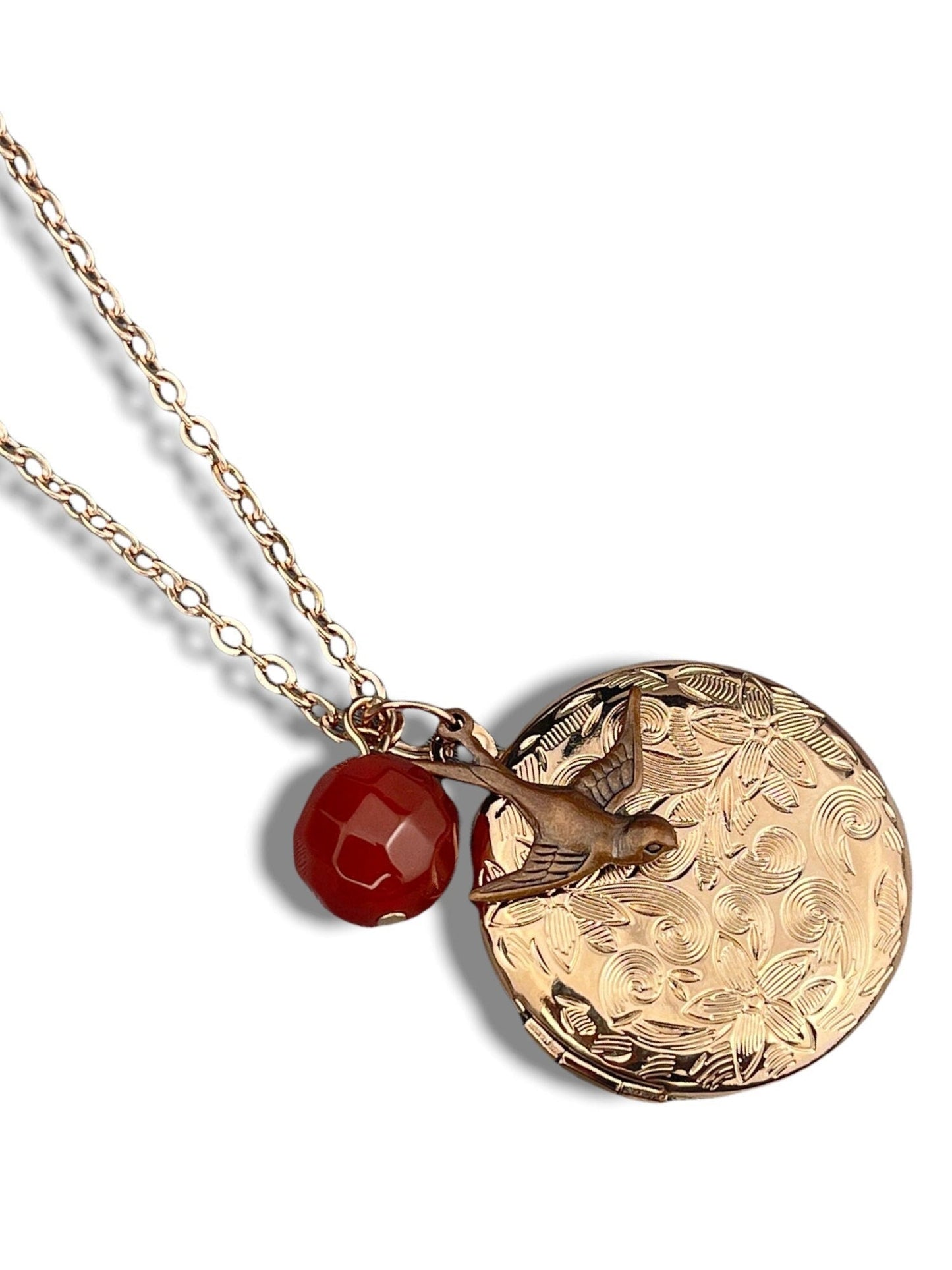 Rose Gold Photo Locket Necklace incl. Photo Service - Customizable…