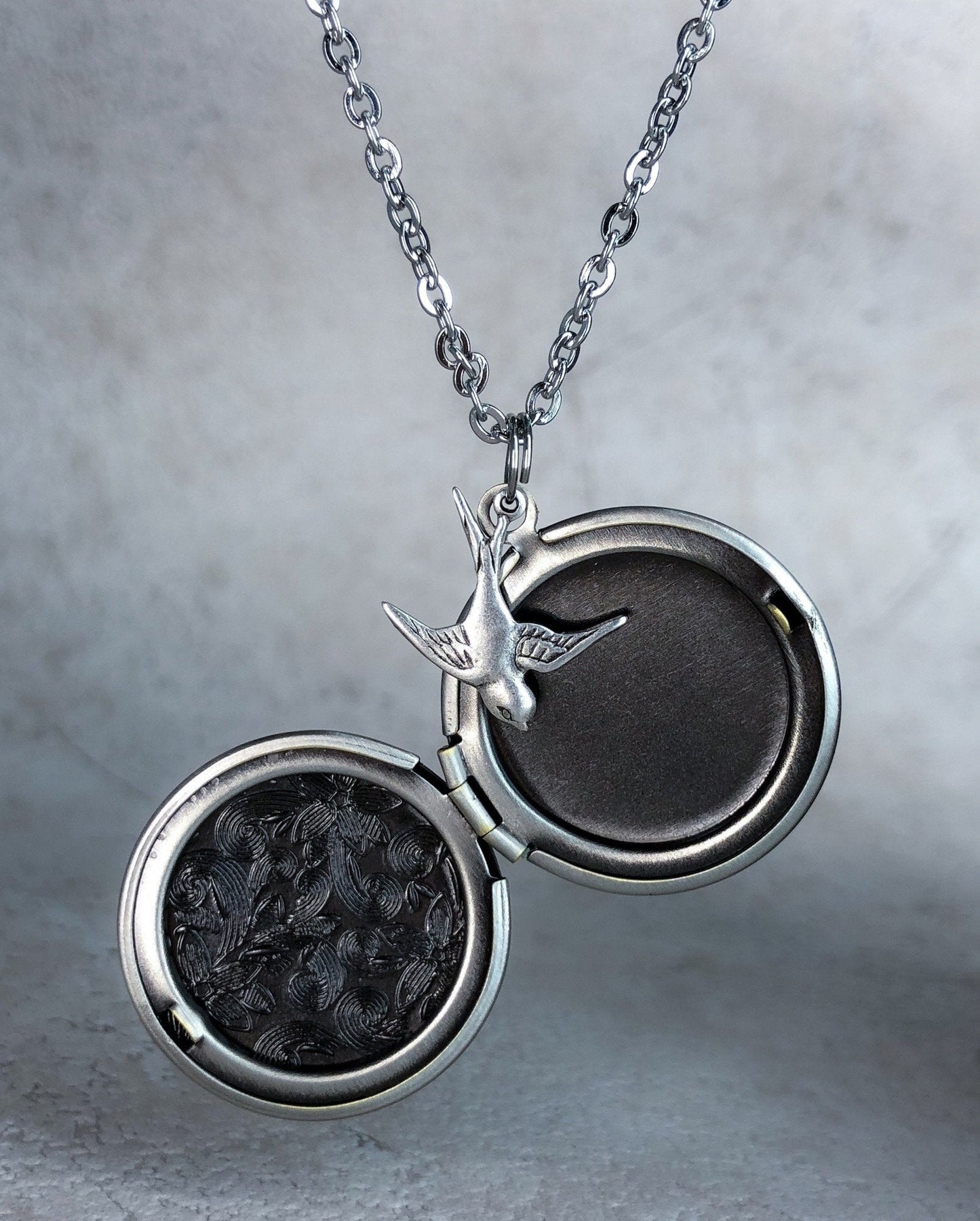Altsilber photo medallion necklace incl. Photoservice + engraving
