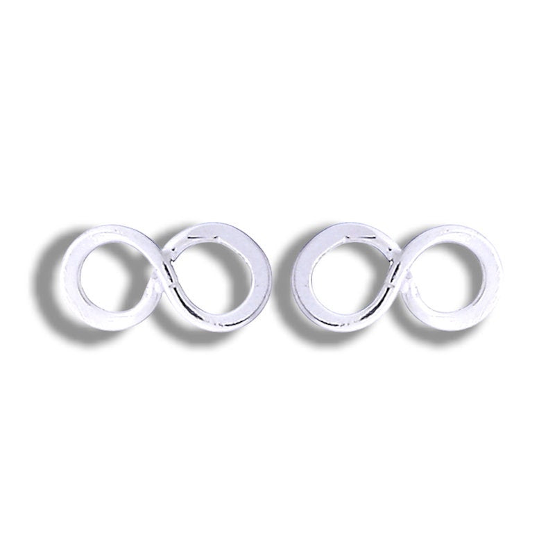 Infinity Mini Stud Earrings - 925 Sterling Silver Minimalist Jewelry…
