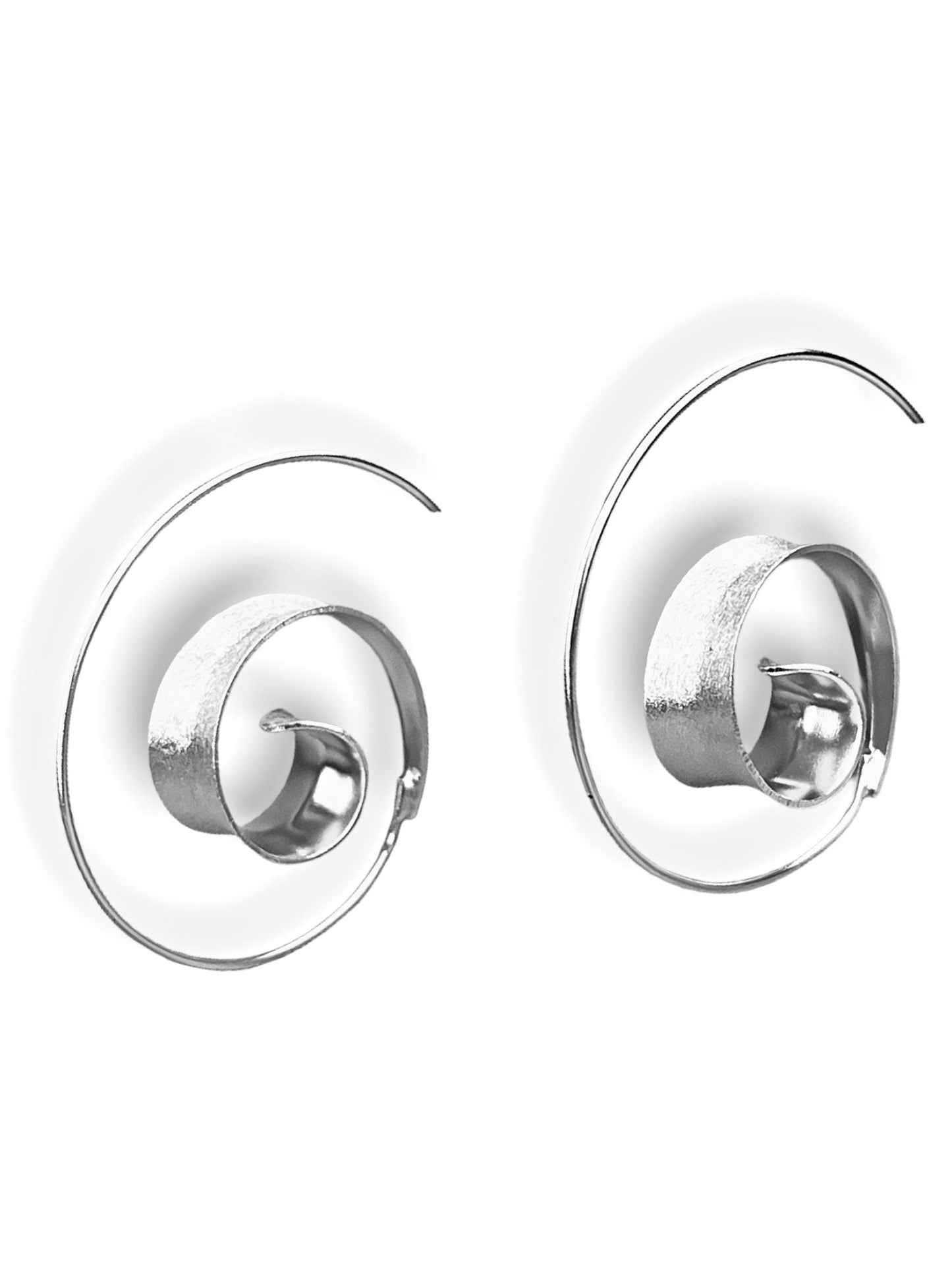 Spiral 925 Sterling Silver Earrings - Boho Tribal Elegant Jewelry — 82