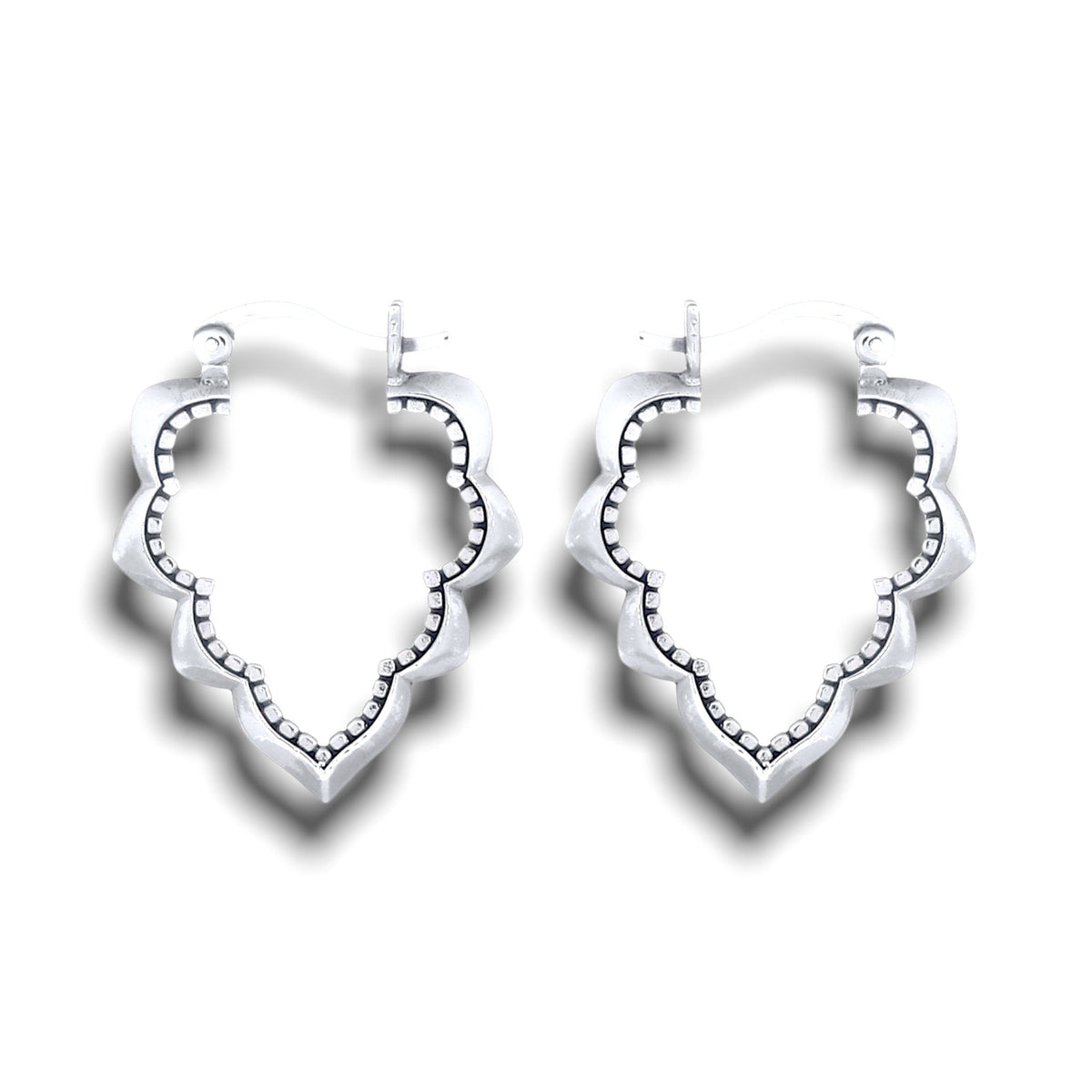 Teardrop Aura Ornament Earrings - 925 Sterling Silver - OHR925-96