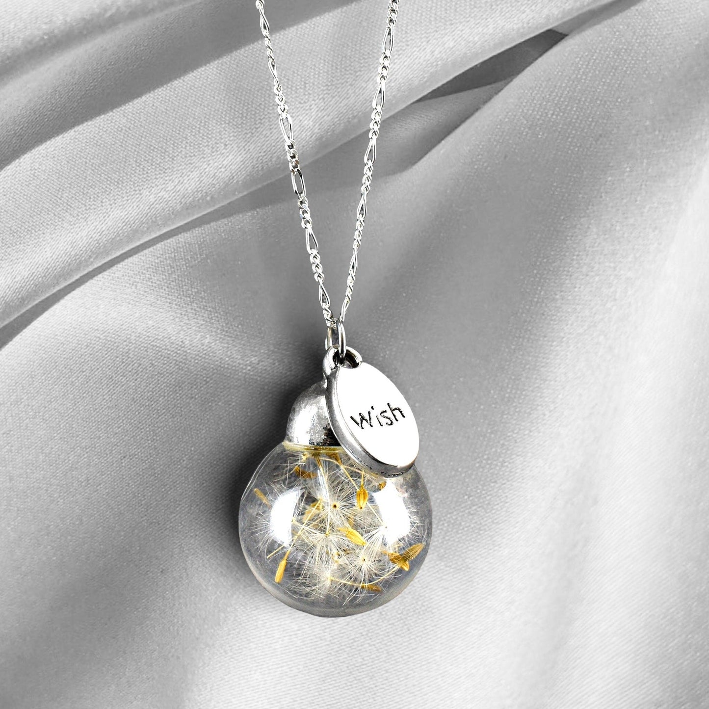 Pustflumen Chain 925 Sterling Silver Wish wish you what terrarium…