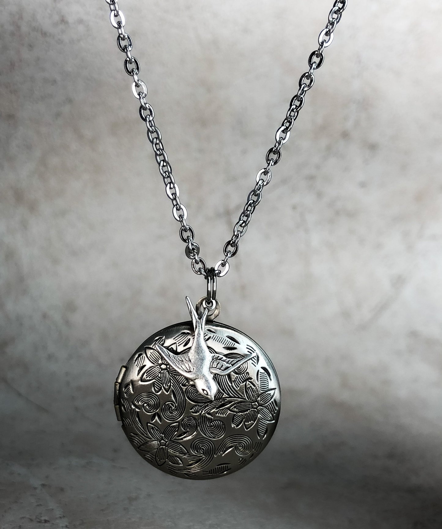 Altsilber photo medallion necklace incl. Photoservice + engraving