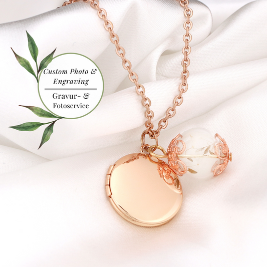 Rosegold Gold Plated Photo Dailly Chain with Pustflumen…