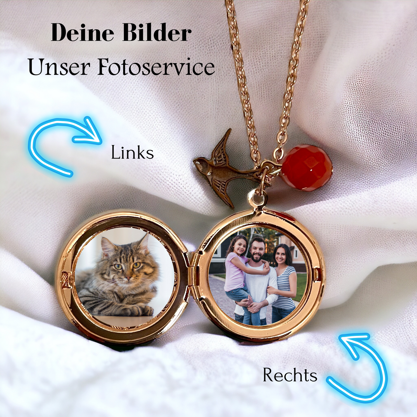 Customizable Photo Dainron Chain incl. Photoservice - Flight in LUCK…