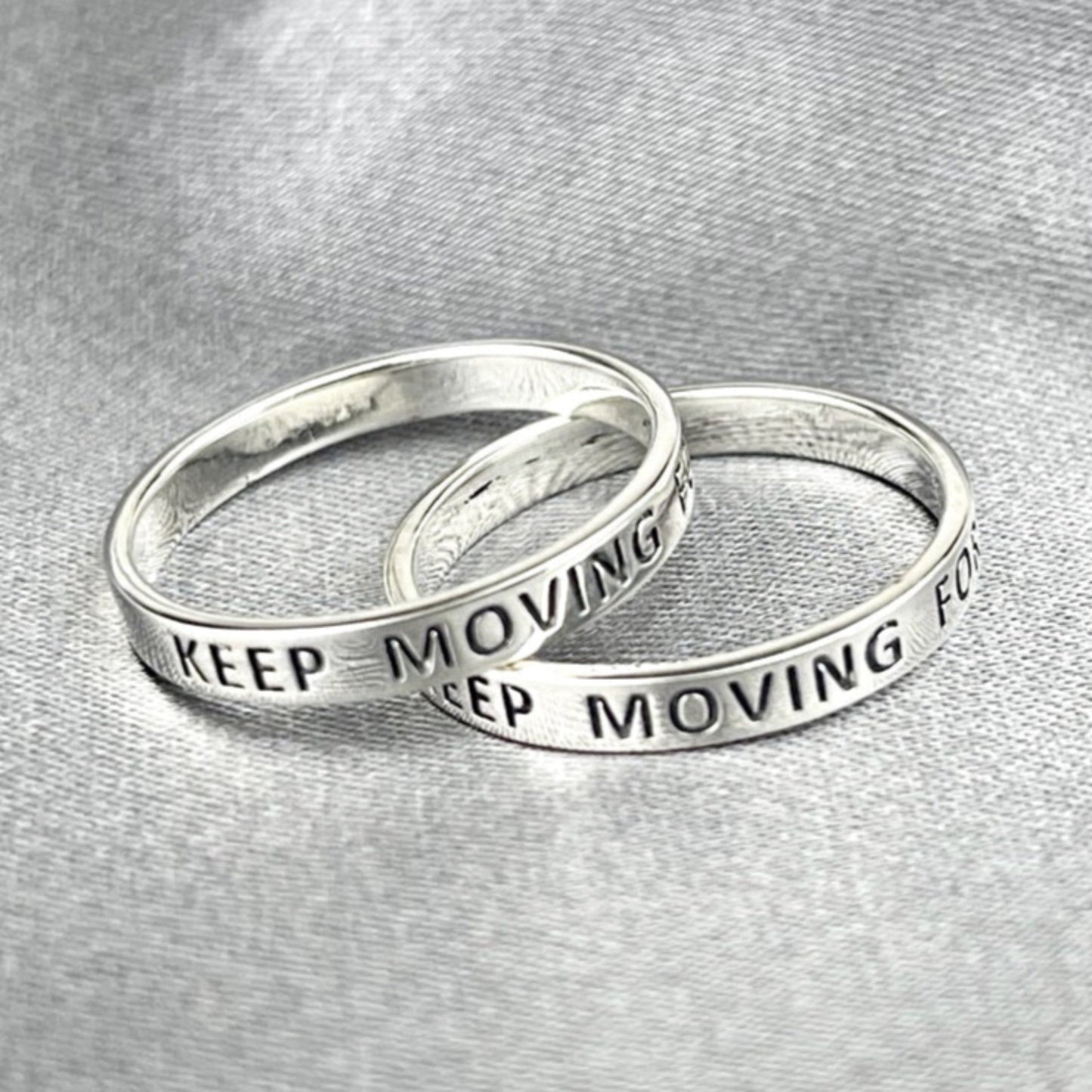 Keep Moving Forward — Ring - 925 Sterling Silver
