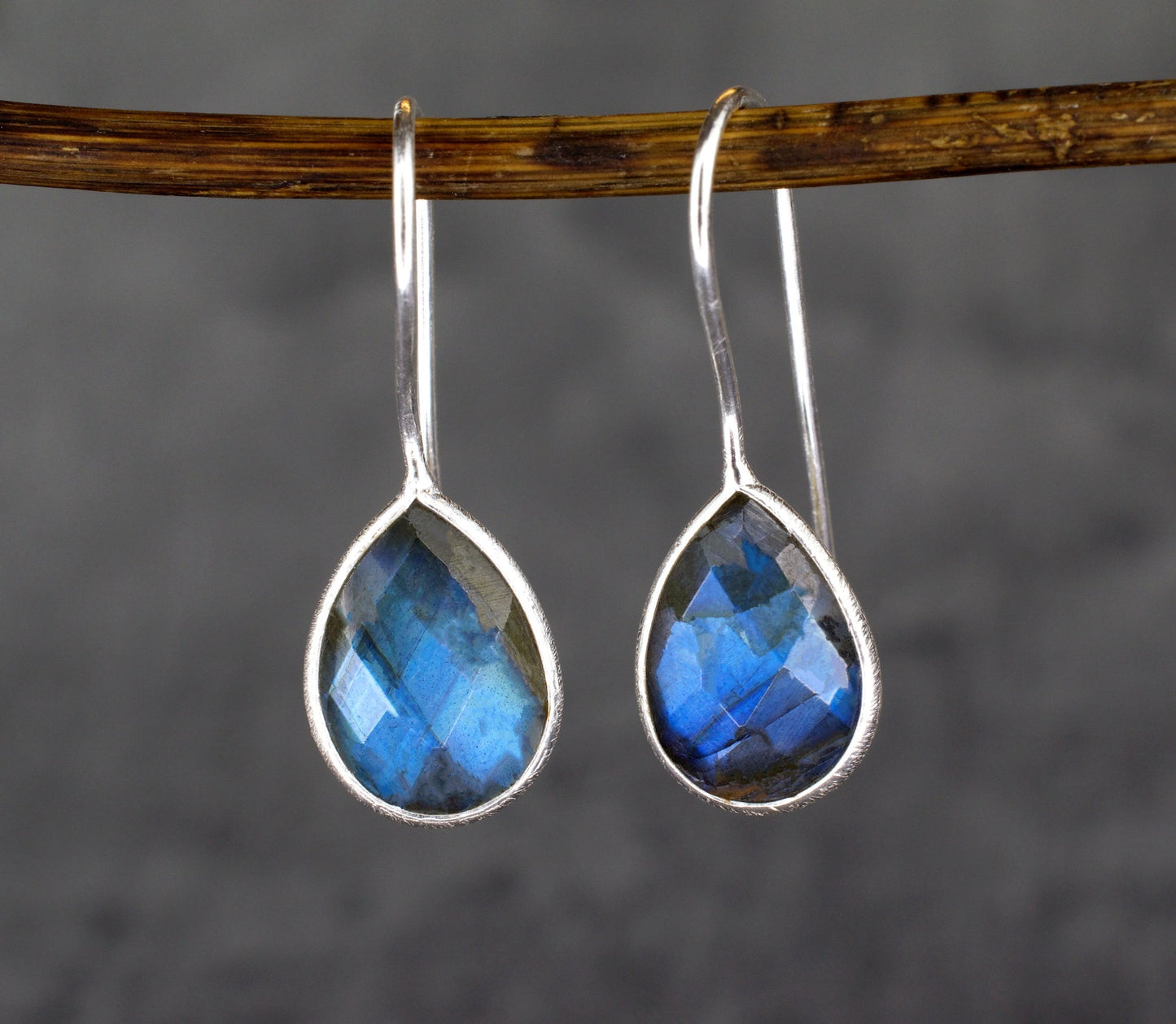 925 Sterling Silver LABRADORITE Earrings