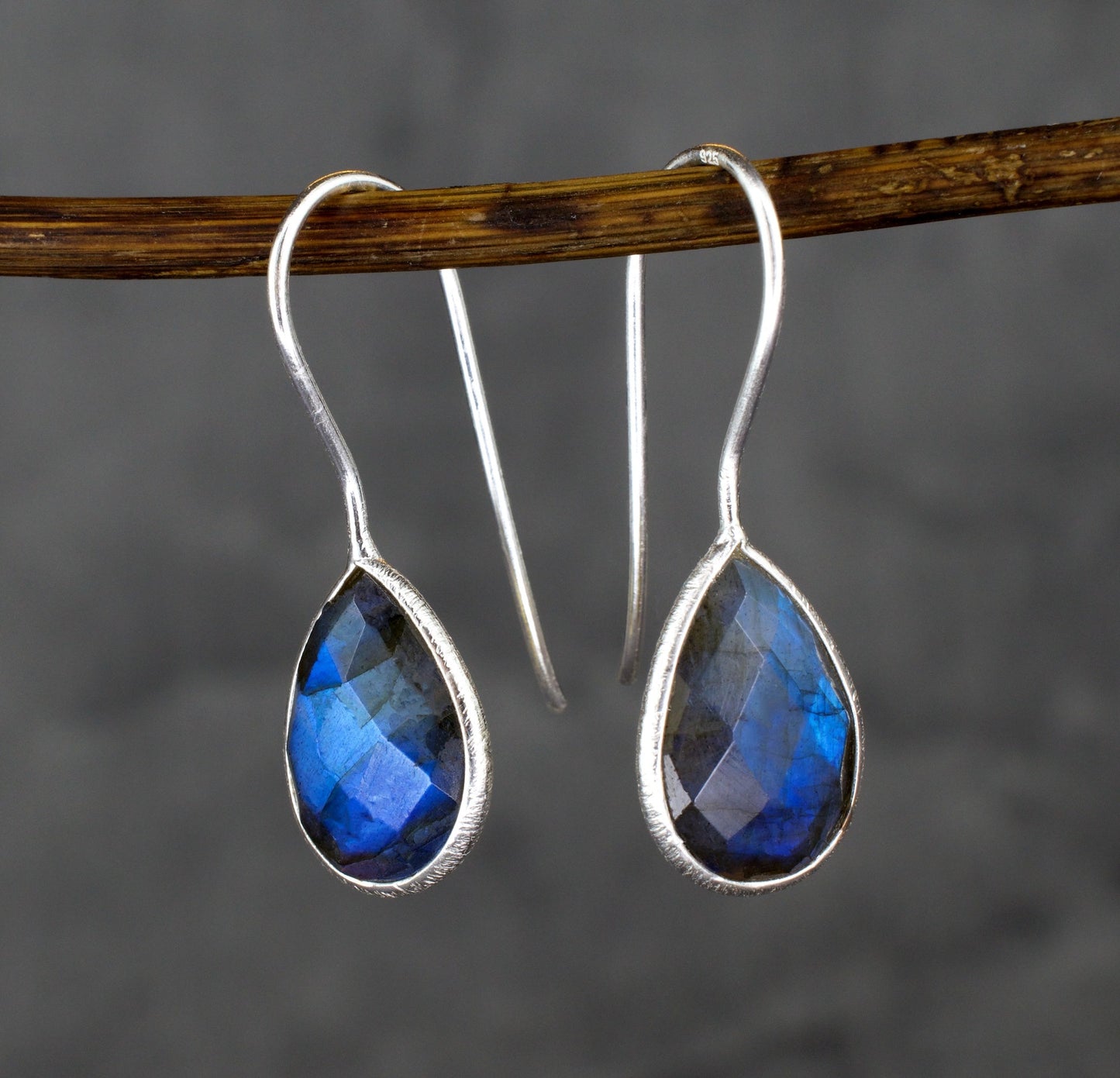 925 Sterling Silver LABRADORITE Earrings