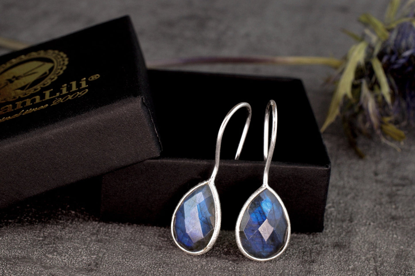 925 Sterling Silver LABRADORITE Earrings