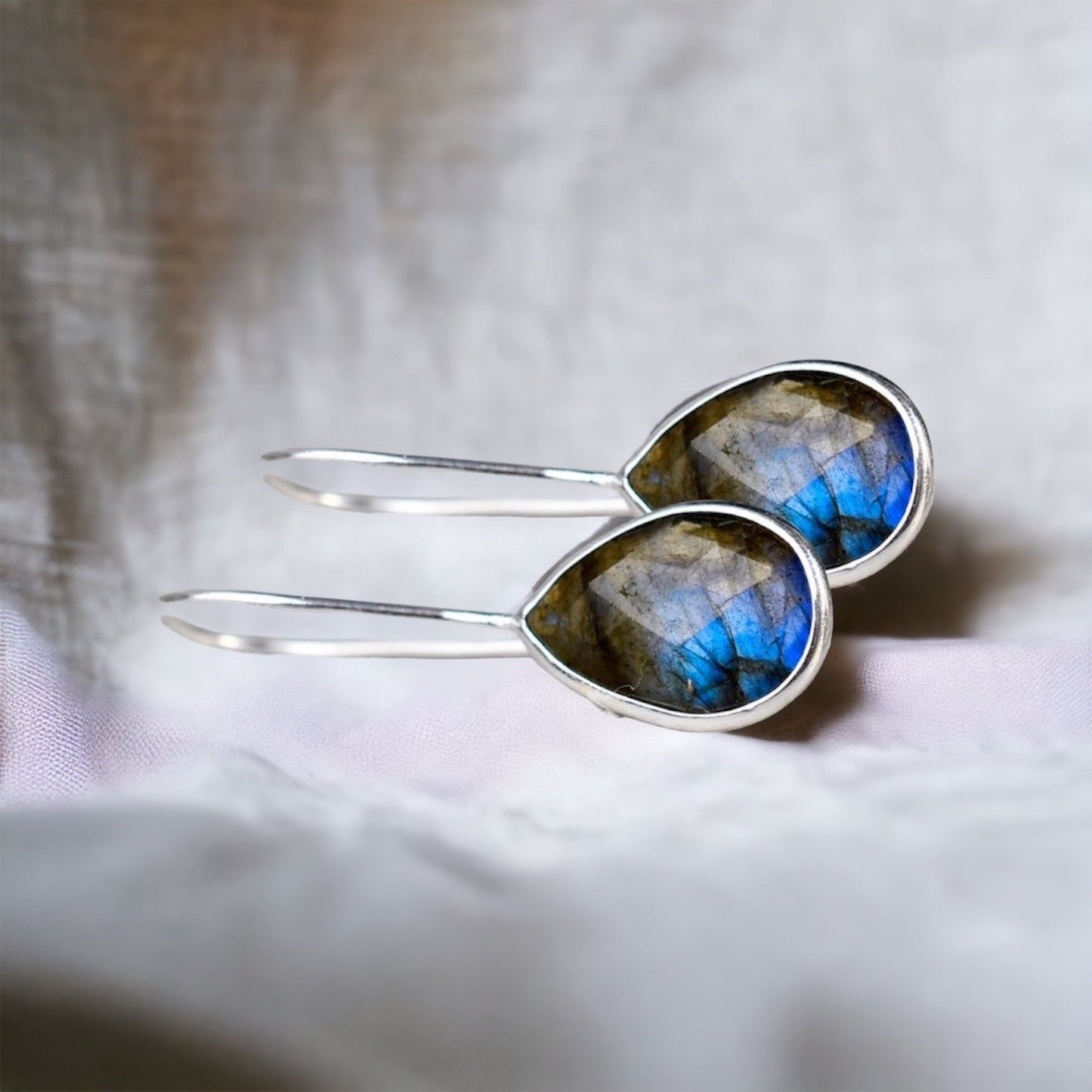 925 Sterling Silver LABRADORITE Earrings