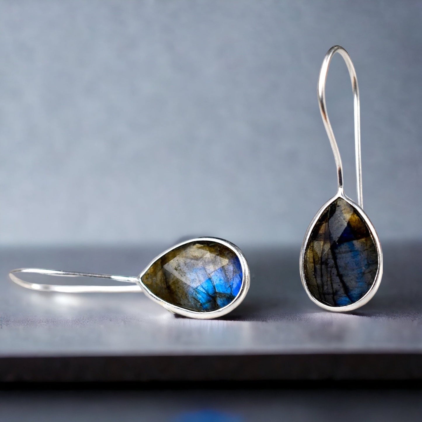 925 Sterling Silver LABRADORITE Earrings