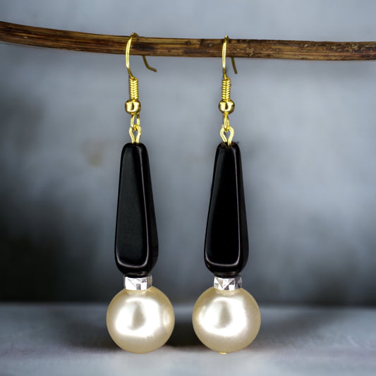 80s vintage beads earrings — 90