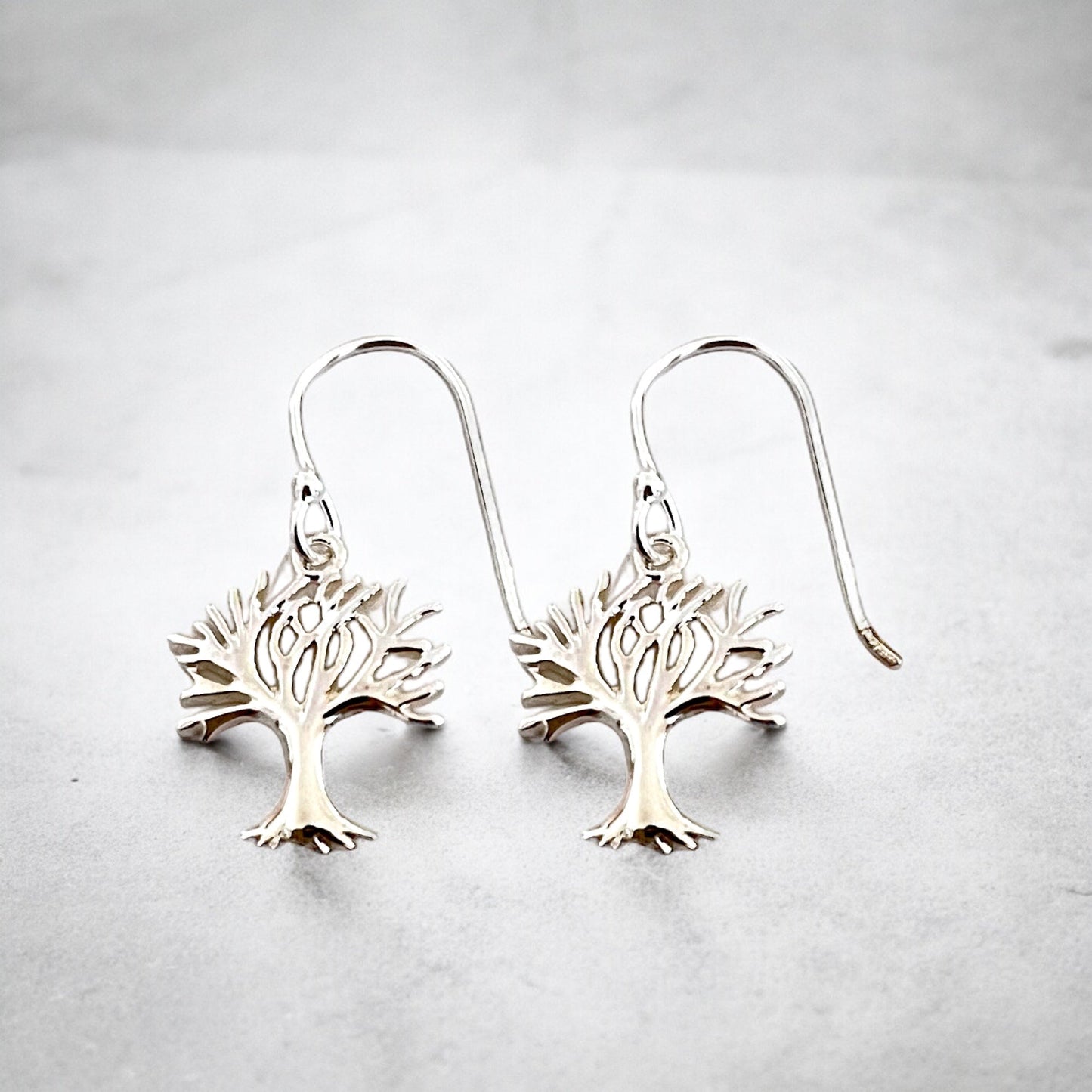 925 Sterling Silver Tree of Life Earrings – Hypoallergenic, 26mm…