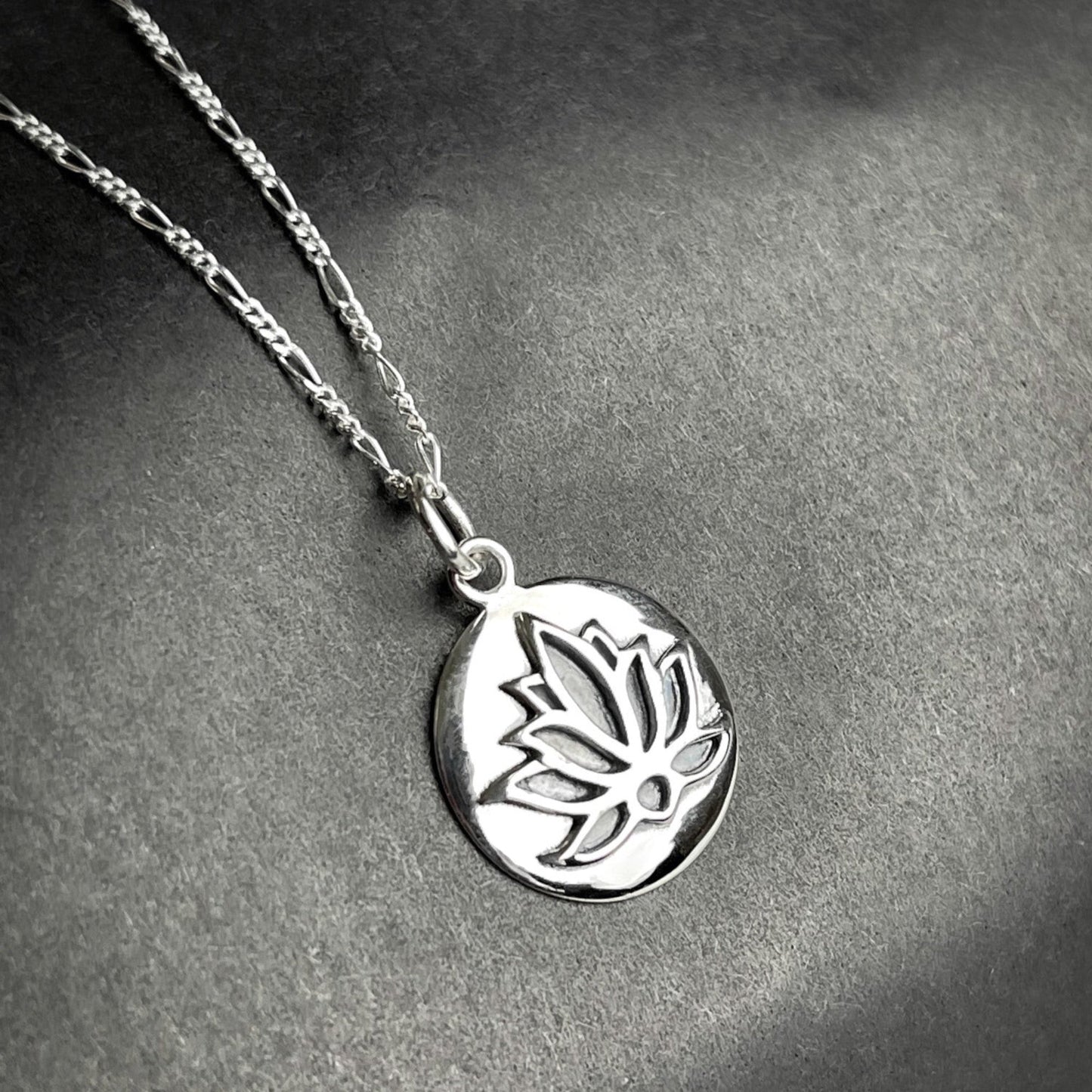 Lotus Pendant Necklace - 925 Sterling Silver