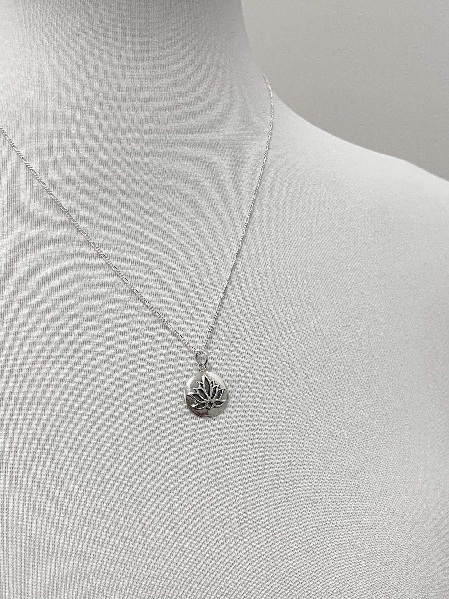 Lotus Pendant Necklace - 925 Sterling Silver