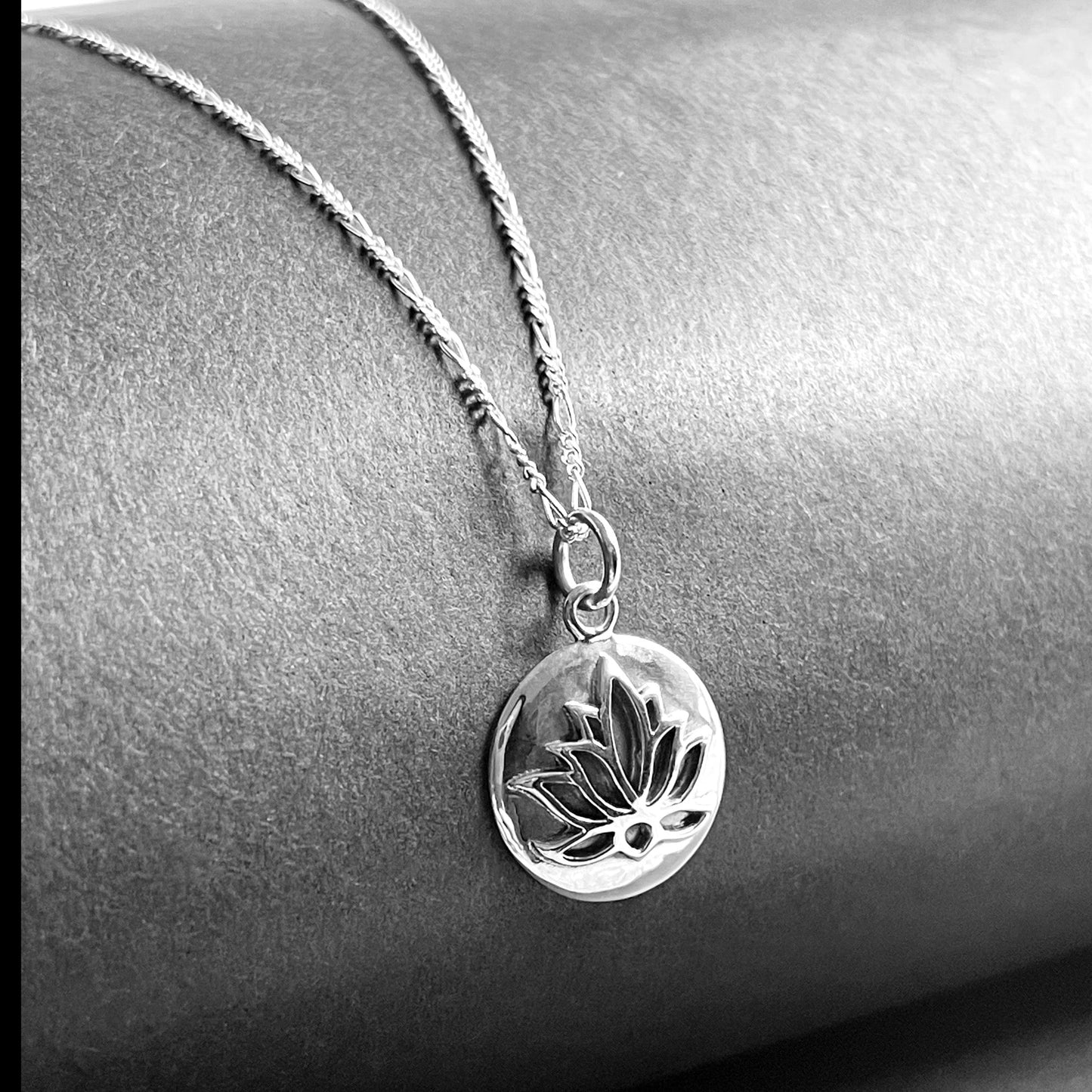 Lotus Pendant Necklace - 925 Sterling Silver