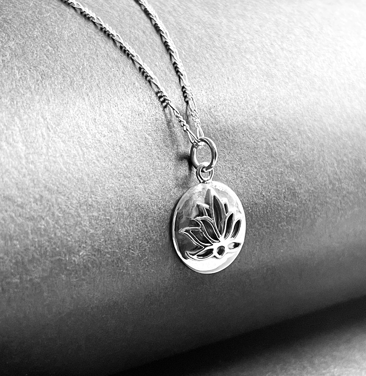 Lotus Pendant Necklace - 925 Sterling Silver