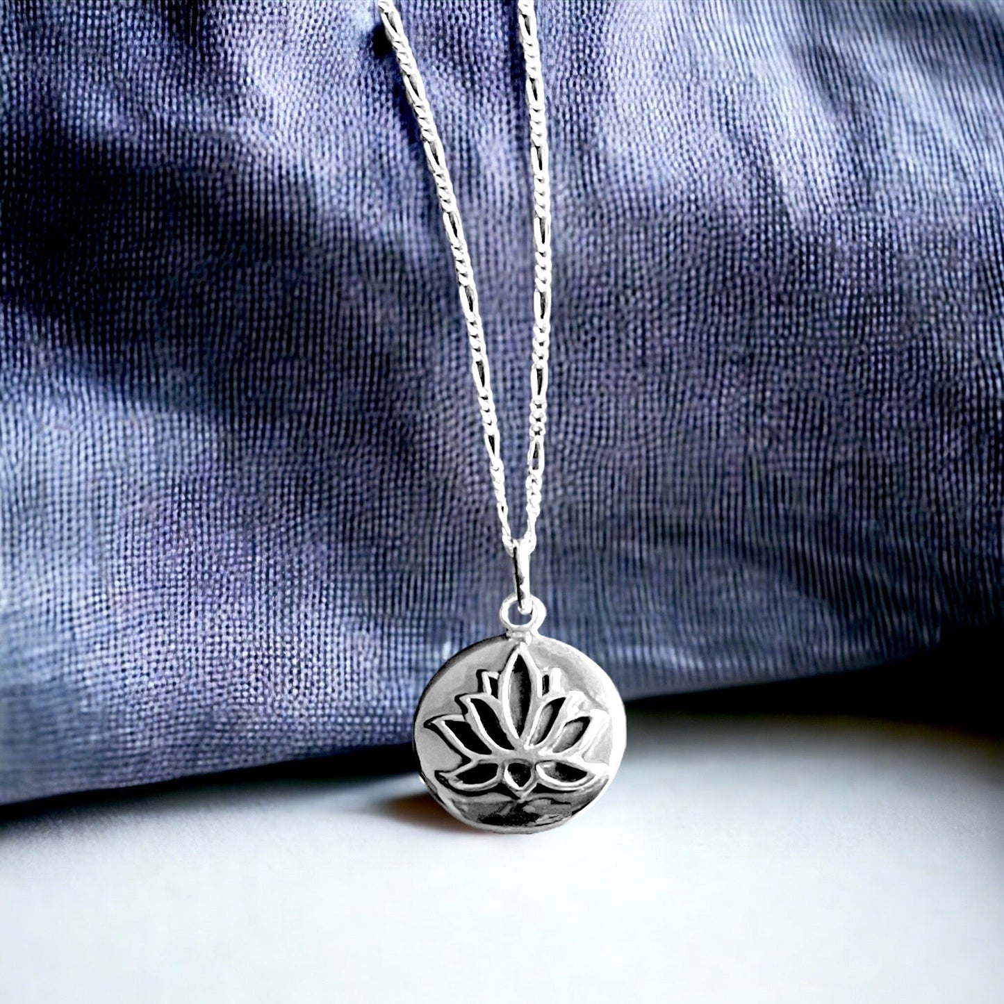 Lotus Pendant Necklace - 925 Sterling Silver