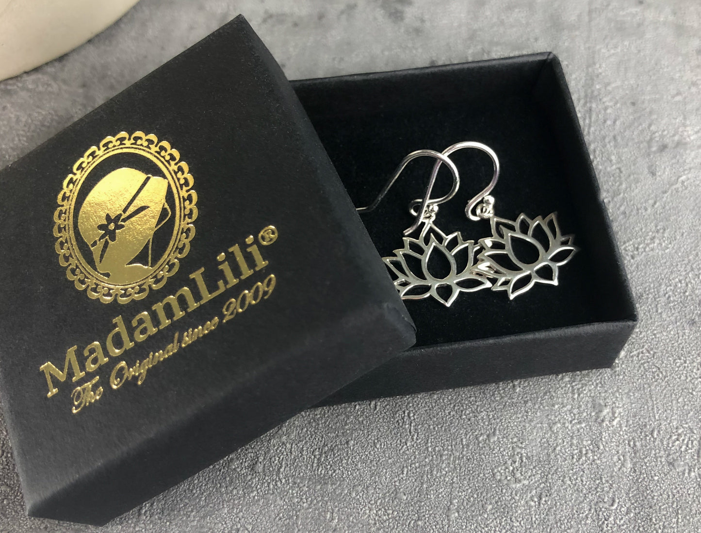 925 Sterling Silver Earrings Lotus -21
