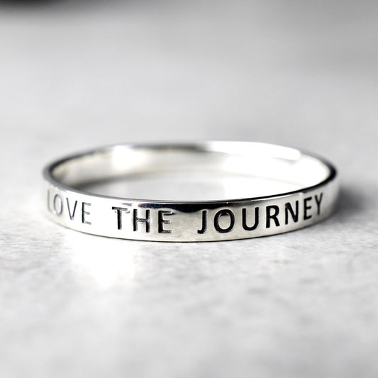 Love The Journey 925 Sterling Silver Ring (Unisex)
