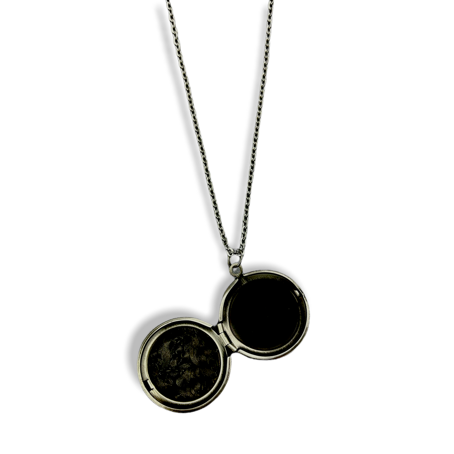 MARRAKESH III Antique Silver Photo Locket Necklace - Customizable…