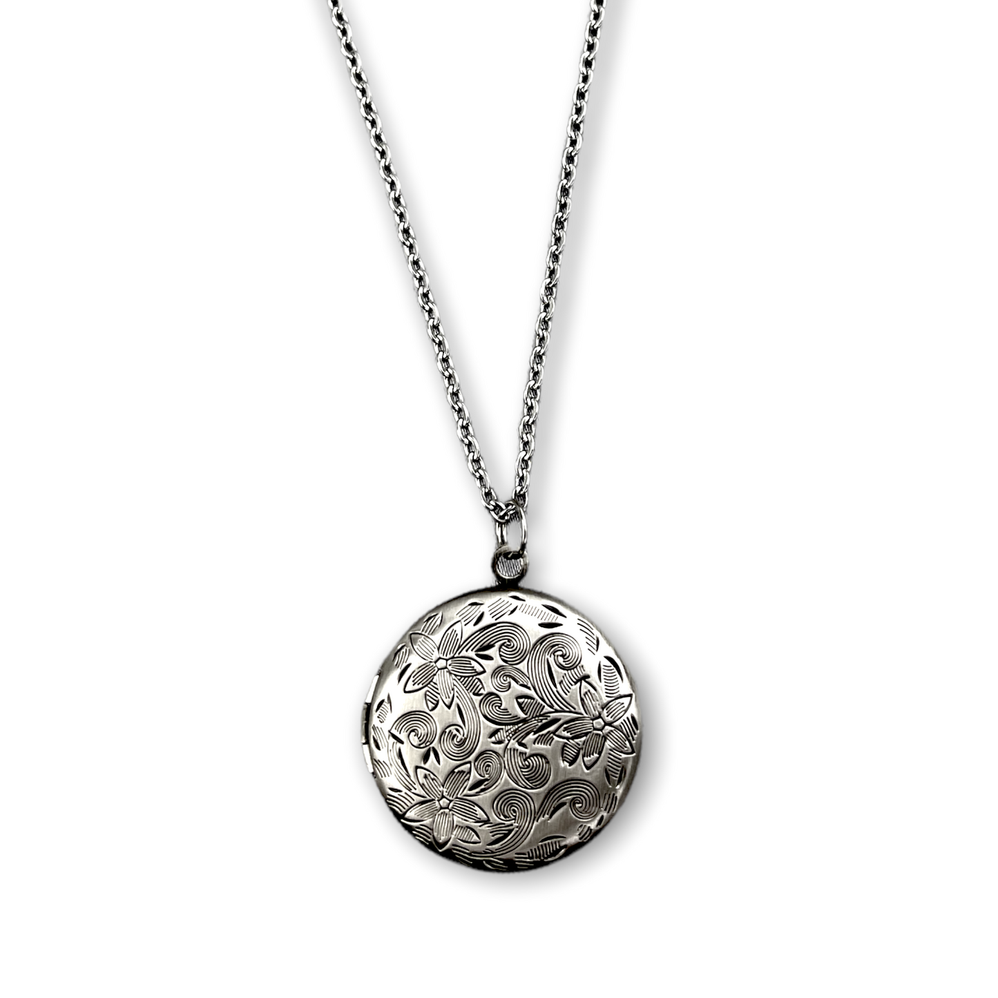 MARRAKESH III Antique Silver Photo Locket Necklace - Customizable…