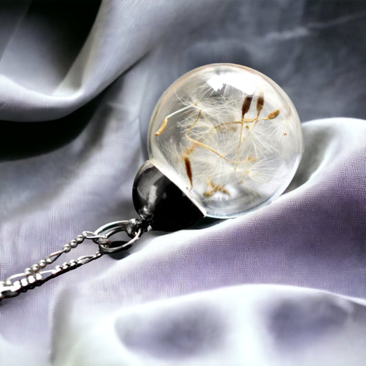 925 silver minimalist puff flowers chain