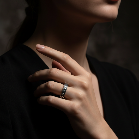 Moon Phase Ring made of 925 Sterling Silver - Available in multiple…