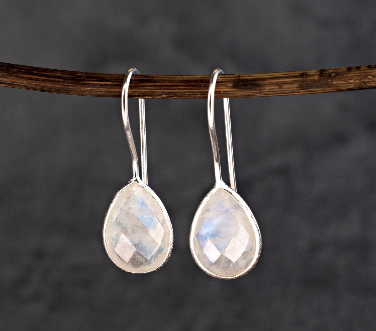 925 Sterling Silver Moonstone Earrings