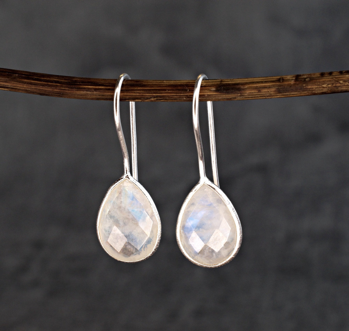 925 Sterling Silver Moonstone Earrings