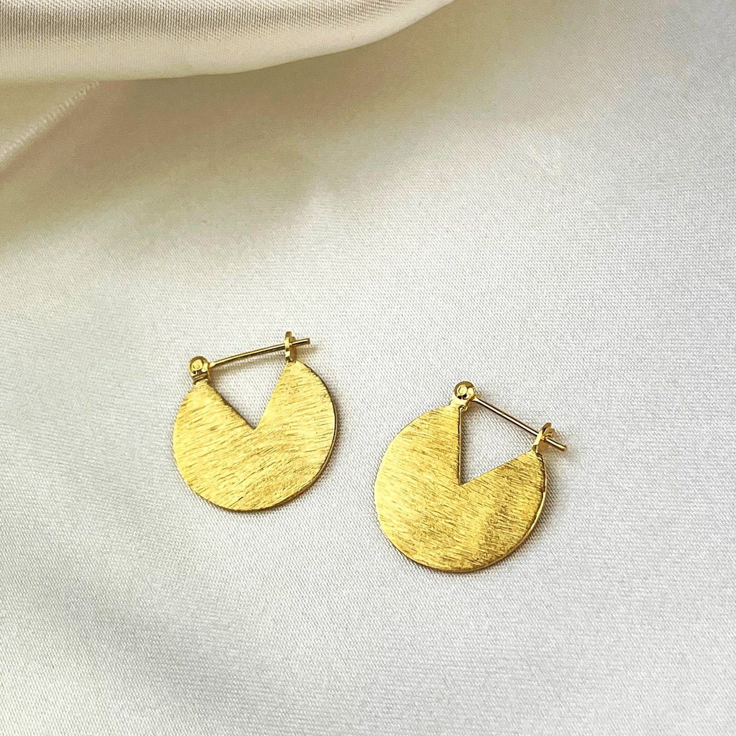 925 Sterling Gold Plated Earrings Moonlight