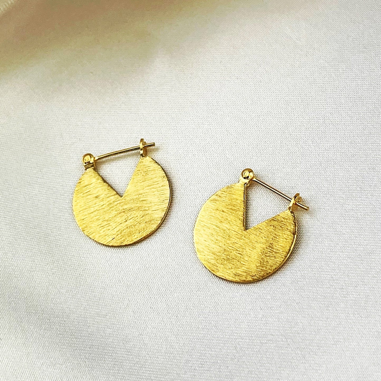 925 Sterling Gold Plated Earrings Moonlight