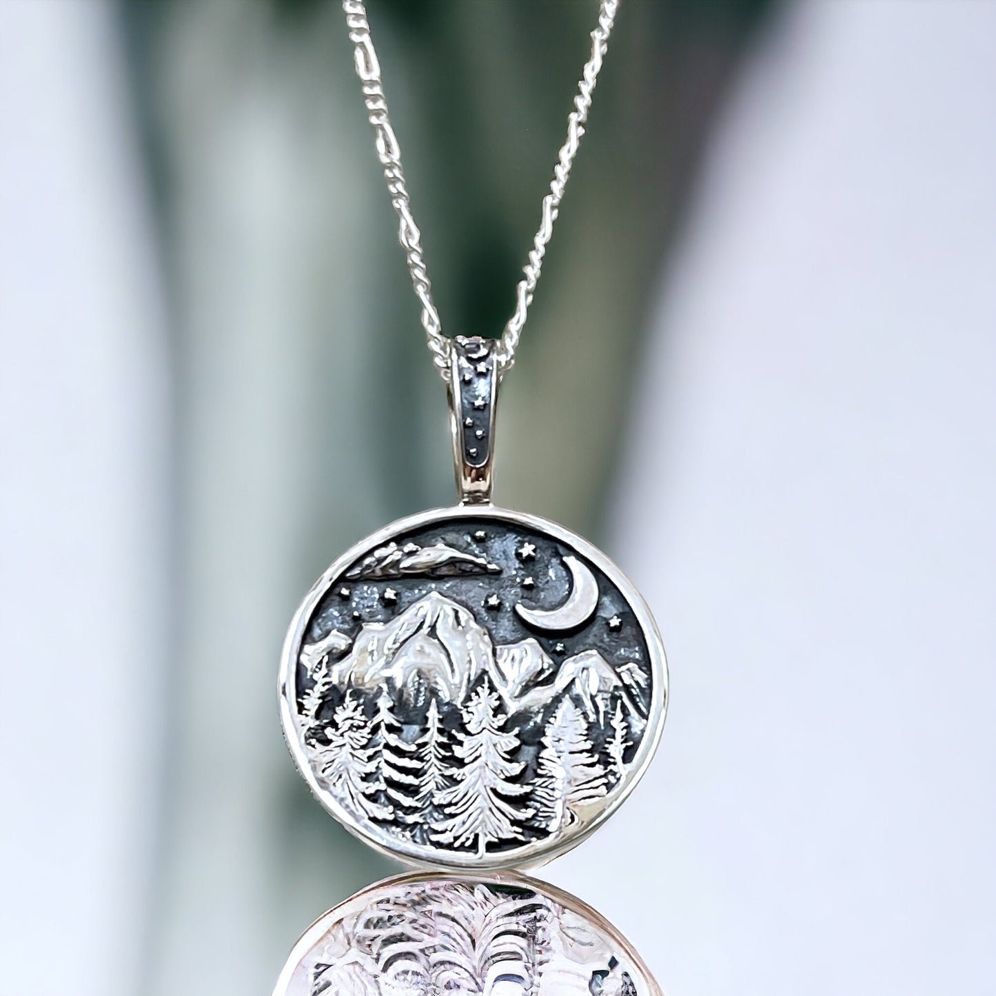 Mysterious Mountains — 925 Sterling Silver Necklace…