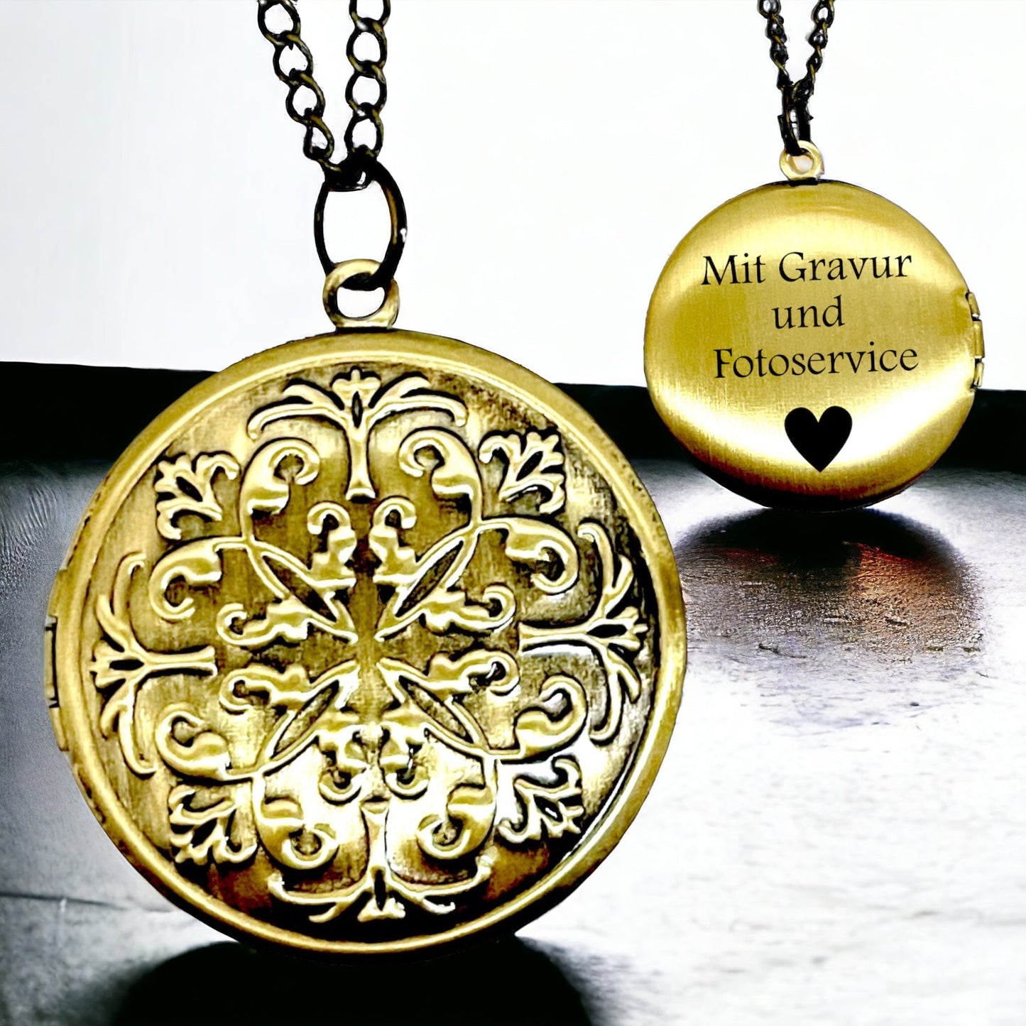 Photo medallion necklace with your photo Personalized oriental pendant