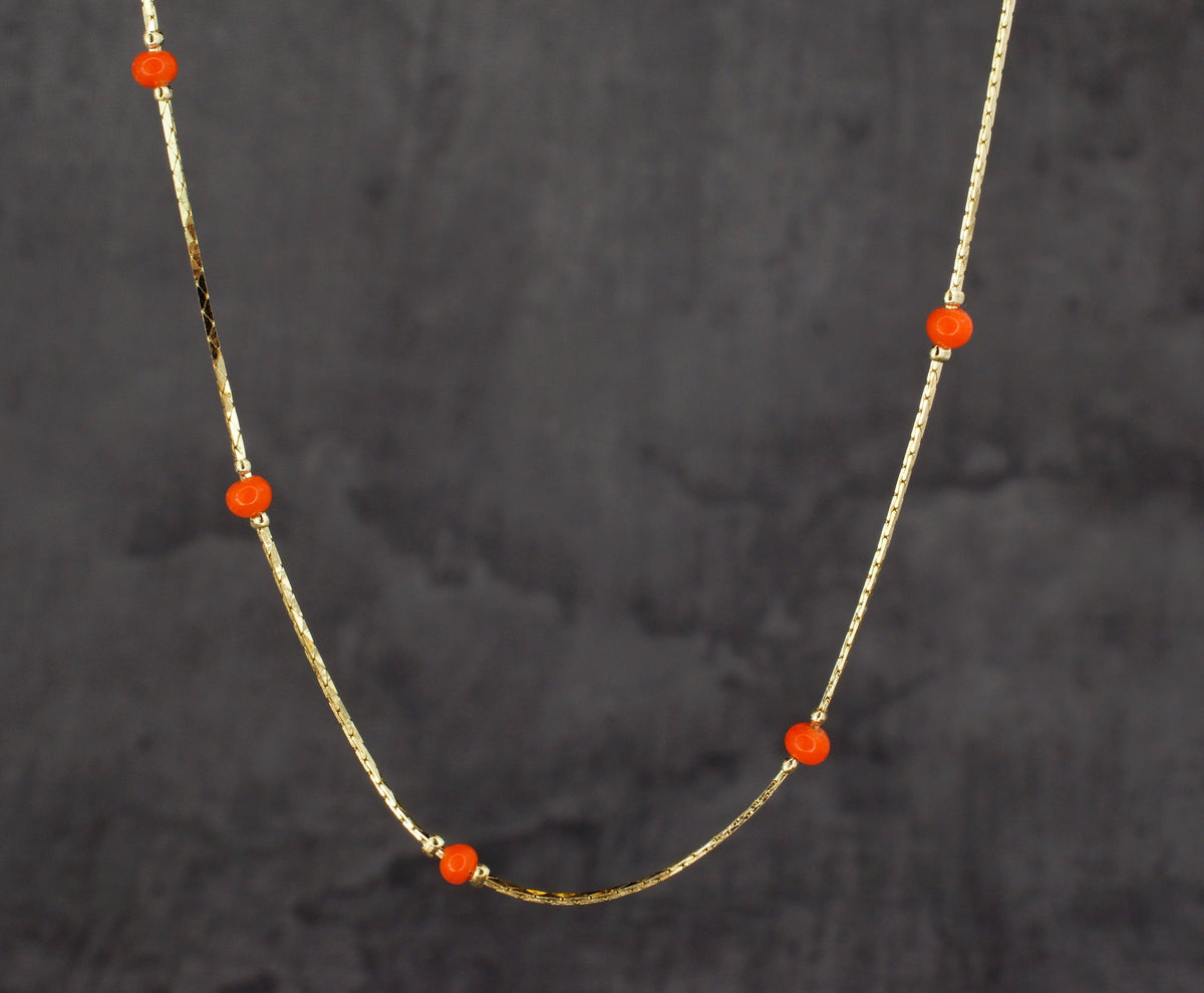 Long Vintage Necklace "Galaxy" made of den 70ern VIK-25