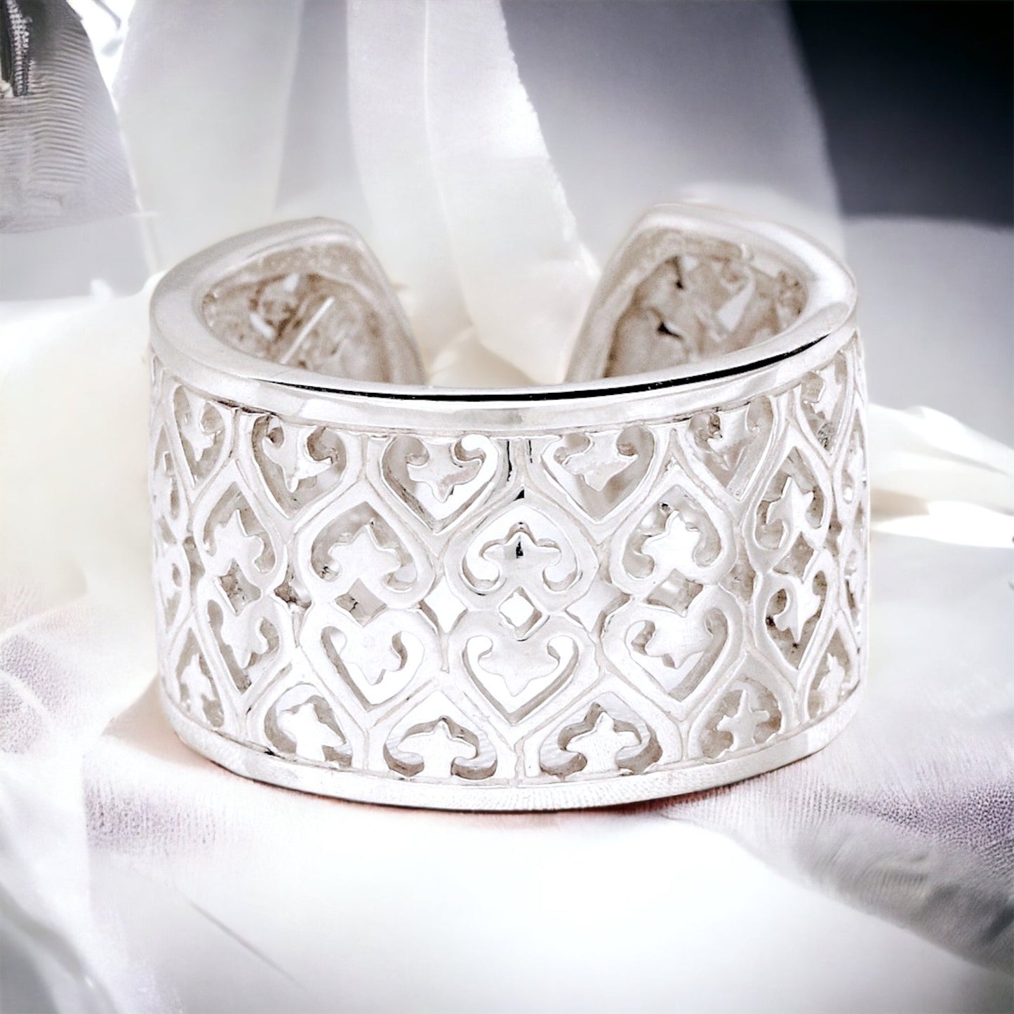 Ornamental 925 Sterling Silver Ring in Orient Style - Size…