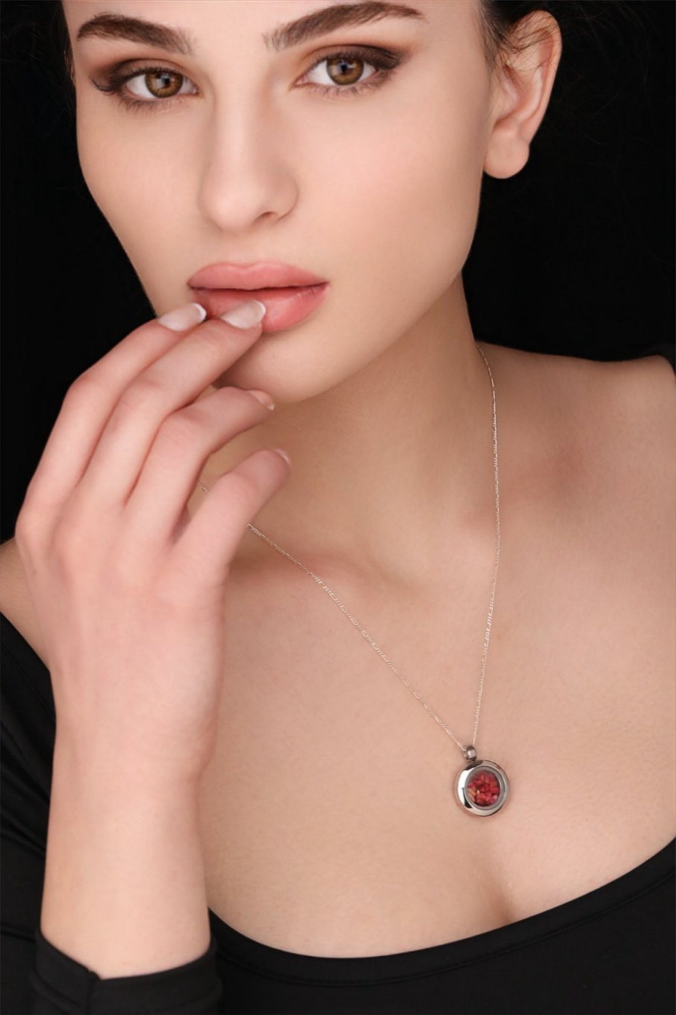 925 Heather Mini Locket Chain