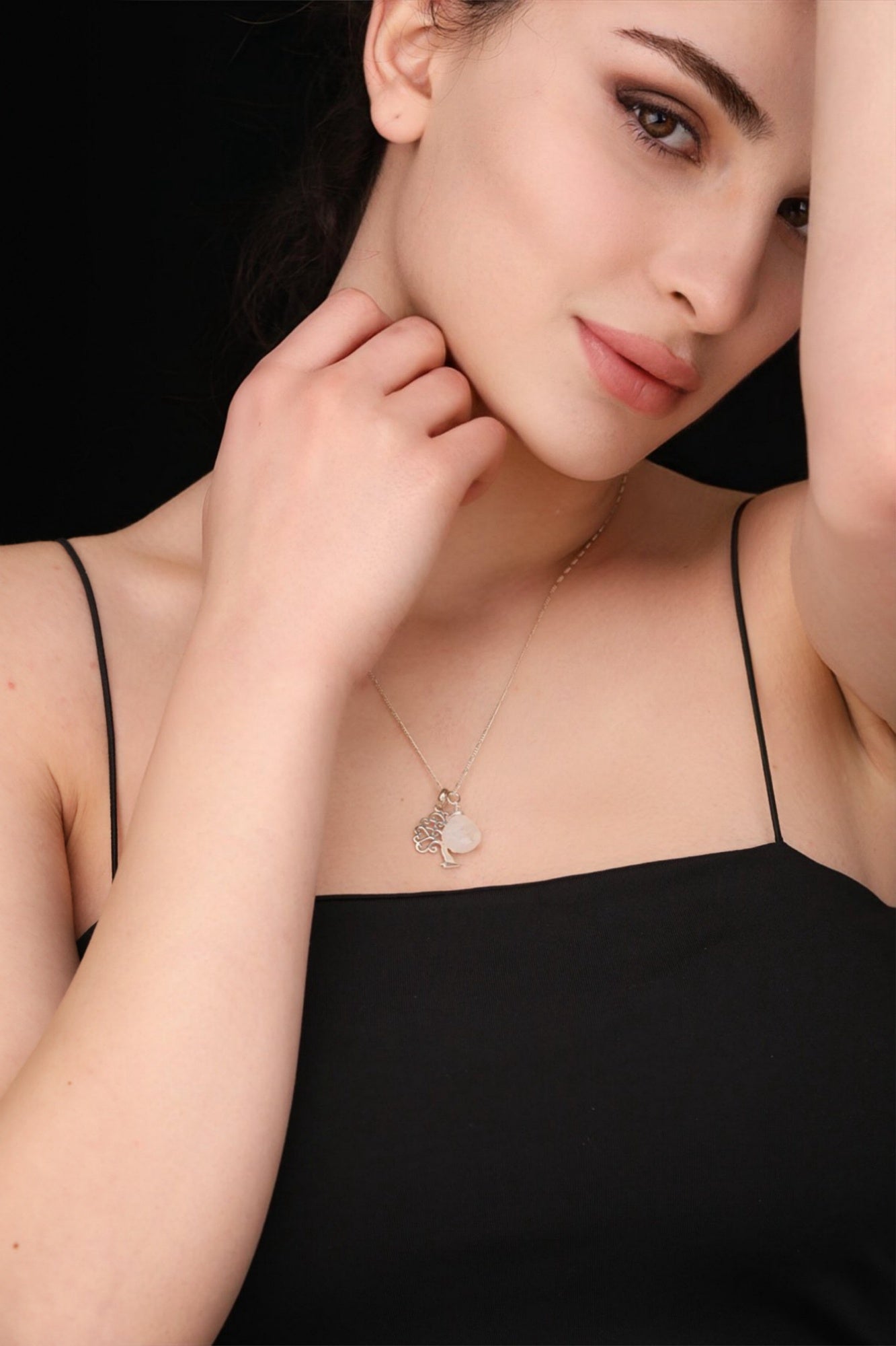 Grob & Moonstone — 925 Sterling Silver Gemstone Chain