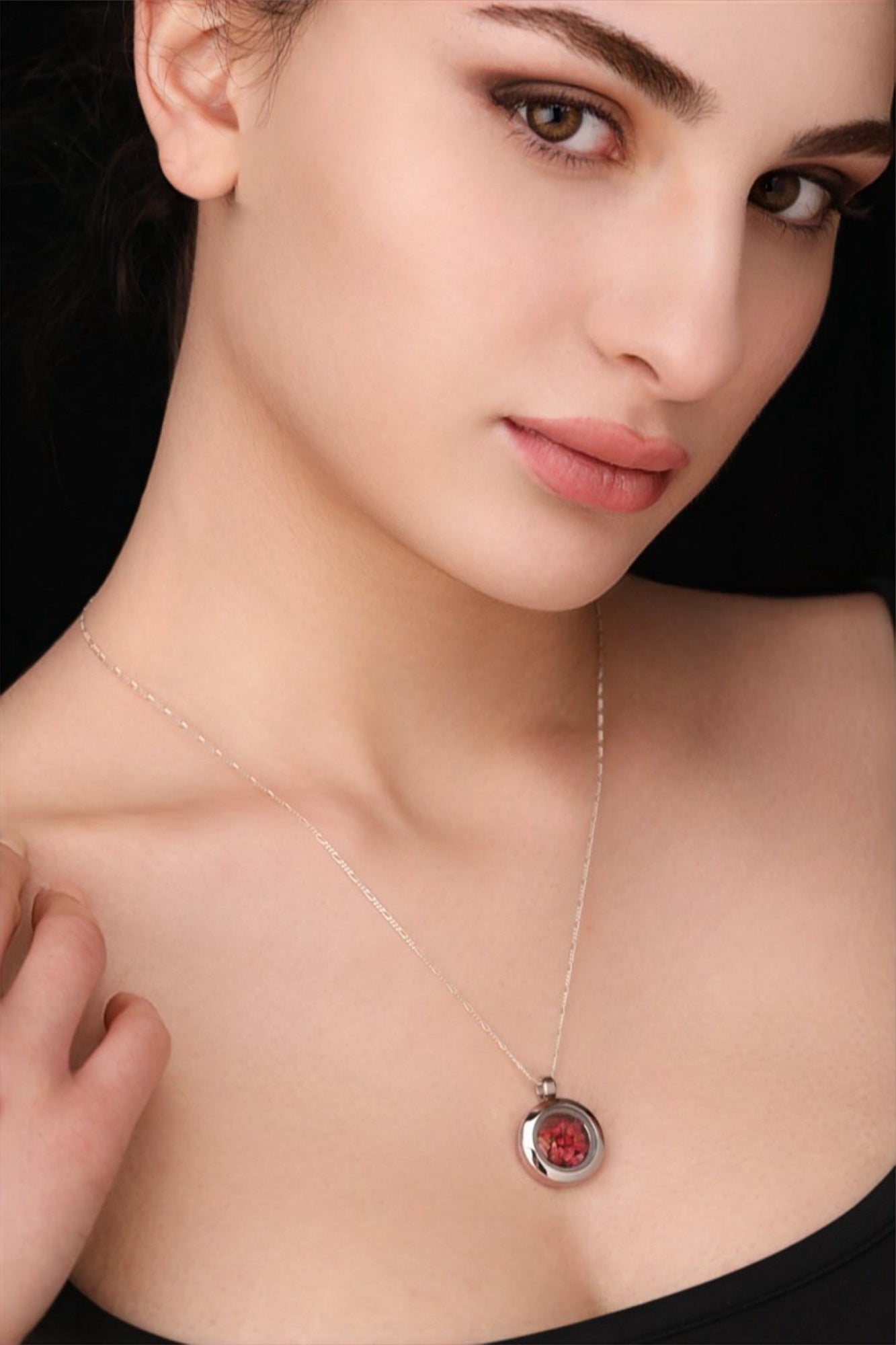 925 Heather Mini Locket Chain