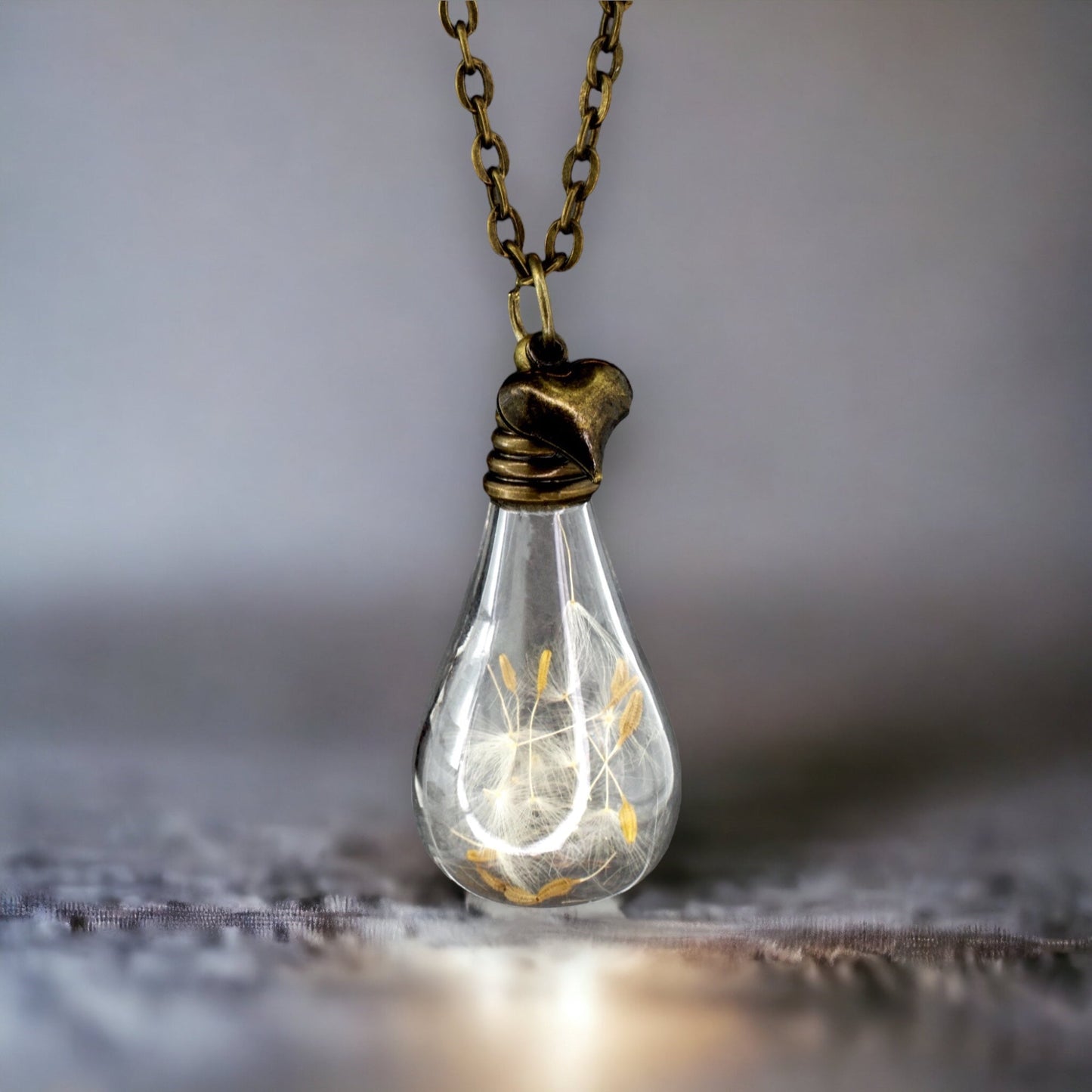 Real Dandelion Bronze Chain - VIK