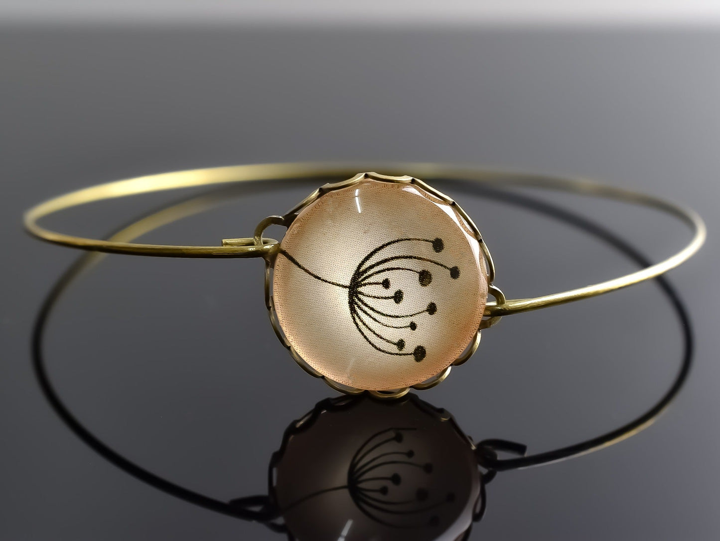 PusteBlume Bronze Bangle in vintage style