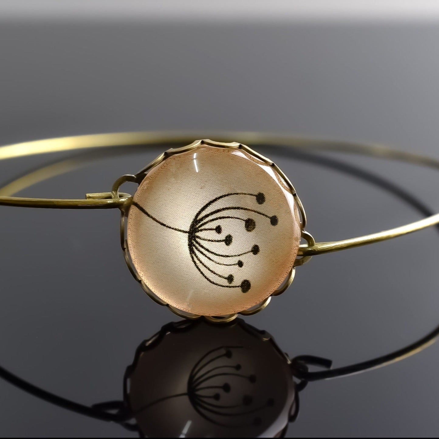 PusteBlume Bronze Bangle in vintage style