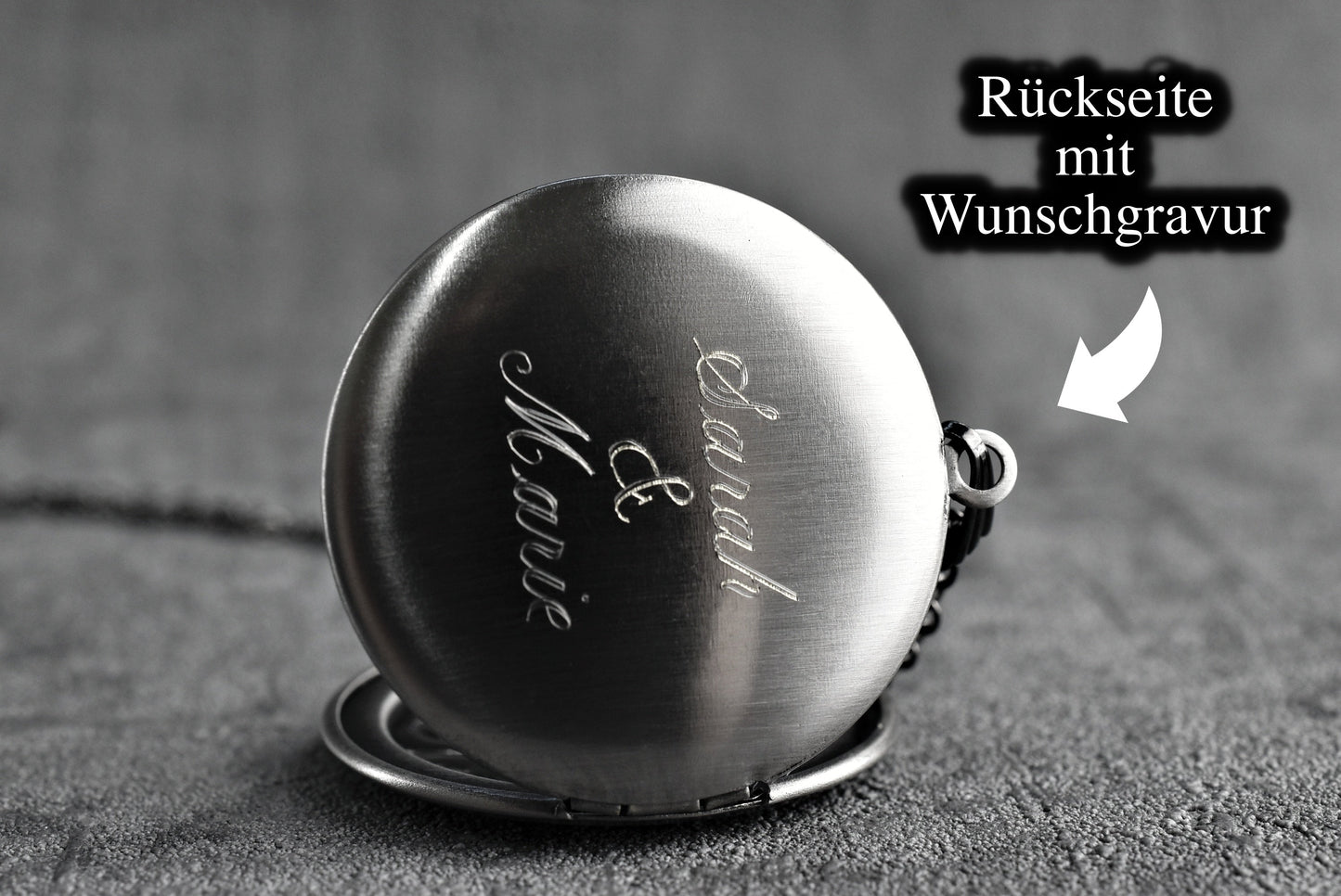 MARRAKESH III Antique Silver Photo Locket Necklace - Customizable…