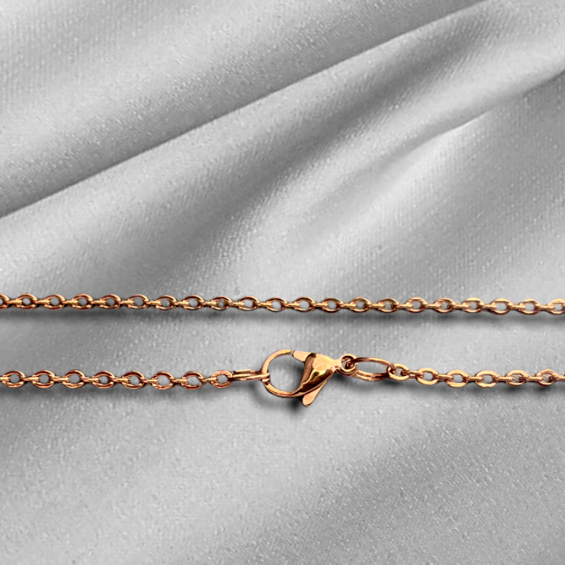Single Rose Gold Gold-plated Necklace available in 50cm, 60cm or 70cm