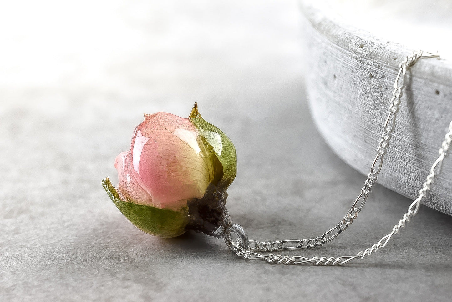 Real Rose — 925 Sterling Silver Chain